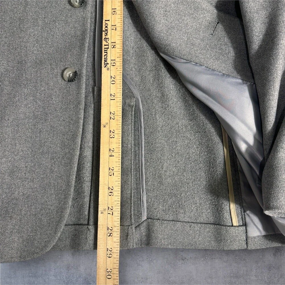 Banana Republic Men's Blazer 40R Gray Wool Blend Sport Coat 2-Button Jacket